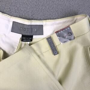 Jordan Two 3 Texture Woven Striped Dress Pants Men's 36x32 (34x32) Yellow NWT